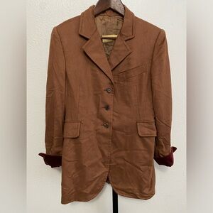 Patrick Hellmann Women's Cashmere Silk Blazer Riding Jacket Equestrian Luxury